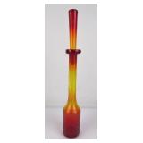 Mid Century Blenko Glass Tangerine Decanter