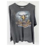 Vintage 3D Emblem Harley Davidson T Shirt