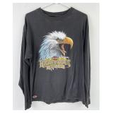 Vintage 3D Emblem Harley Davidson T Shirt