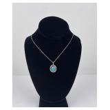 Navajo Sterling Silver Turquoise Necklace