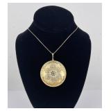 14k Yellow Gold Mother of Pearl Necklace