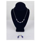 Sterling Silver Lapis Lazuli Necklace