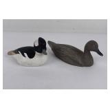 Pair of Miniature Cast Resin Decoys