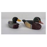 Pair of Miniature Cast Resin Decoys