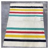 Antique Hudsons Bay 4 Point Wool Blanet