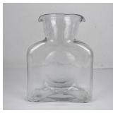 Blenko Glass Clear Ice Water Pitcher