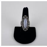Sterling Silver and Agate Ring