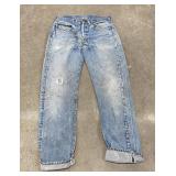 Vintage Red Line Levis 501 Denim Jeans