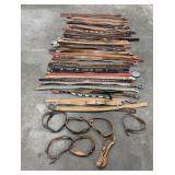Large Collection of Montana Cowboy Leather Belts