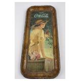 1916 Coca-Cola Coke Elaine Long Rectangular Tray