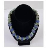 Navajo Turquoise and Trade Bead Necklace