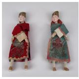 Pair of Antique Chinese Dolls