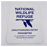 National Wildlife Refuge Sign Montana