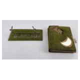 Nice Antique Cabinet Photo Album and Stand