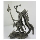 Pawnee Shaman Jim Ponter Franklin Mint Pewter