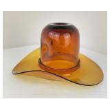 Blenko Glass Cowboy Hat Bowl