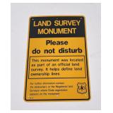 US Forest Service Montana Land Survey Sign