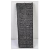 Antique Libby Montana Chinese Printing Block