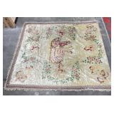 Antique Painted Velvet Piano Shawl Italian