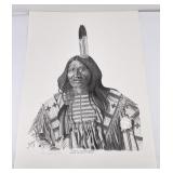 Ken West Sioux Indian Signed Numbered Print