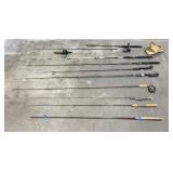 Lot of Antique and Vintage Fishing Rods