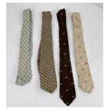 Lot of 4 Vintage Christian Dior Ties