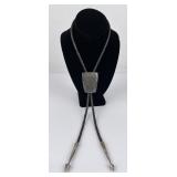 Navajo Sterling Silver Deer Bolo Tie