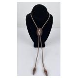 Montana Indian Made Inlaid Bolo Tie