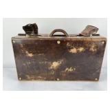 Very Nice Antique Leather Suitcase