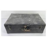 Antique Flour City Trunk Spaulding Fibre Suitcase