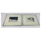 John Edward Wright Pair of Watercolor Paintings