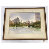 Watercolor Canal Painting