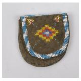 Montana Indian Beaded Pocket Watch Pouch