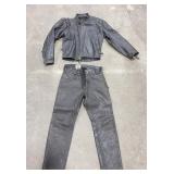 Vintage Langlitz Leathers Motorcycle Jacket Pants