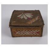 Native American Indian Porcupine Quill Box
