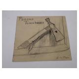 Shorty Shope Cowboy Artist Pencil Drawing