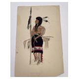 Shorty Shope Indian Watercolor Painting