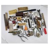 Large Group of Watchmaking Supplies Tools