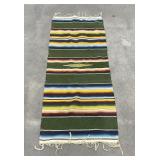 Antique Mexican Wool Serape Saltillo Blanket