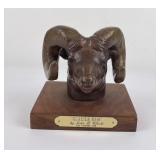 Glacier Ram John Louis Clarke Bronze Montana