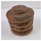 Excellent Tlingit Indian Rattle Top Spruce Basket