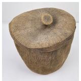 Early Haida Indian Lidded Basket