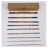 Antique Japanese Bamboo Fly Fishing Rod Ebisu