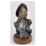 Brian Holgren Montana Native Indian Cowgirl Bronze