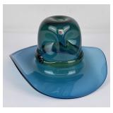 Blenko Glass Cowboy Hat Bowl