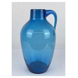 Blenko Glass Architectural Blue Jug