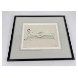 Mario Pikus Nude Watercolor Painting
