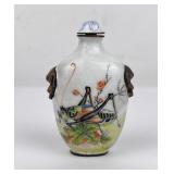 Antique Chinese Cloisonne Enamel Snuff Bottle