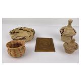Group of Native American Indian Baskets