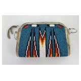 Montana Blackfoot Indian Made Beaded Wallet